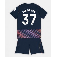 Tottenham Hotspur Micky van de Ven #37 Bortaställ Barn 2026-27 Korta ärmar (+ Korta byxor)